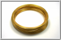 Memory Wire, 116mm Durchmesser, 1,8mm Dicke, goldfb., Stahl, 5 Windungen