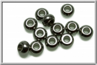Spacer "Rondelle, glatt", 3x5mm, antiksilberfb., Edelstahl, 25 Stk.