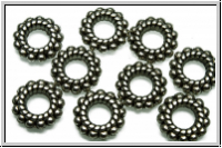 Spacer "India", 2x8mm, antiksilberfb., Tibetsilber, 10 Stk.