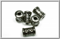 Spacer "Kleine Tonne", 7x5mm, antiksilberfb., Tibetsilber, 10 Stk.