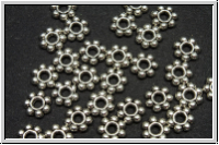 Spacer "Daisy", 4x1mm, anitksilberfb., Tibetsilber, 50 Stk.