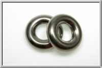 Ring "Donut", 12mm, antiksilberfb., Edelstahl, 1 Stk.