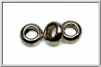Spacer "Rondelle, glatt", 3x7mm, antiksilberfb., Tibetsilber, 25 Stk.