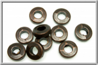 Spacer "Ring", 6mm, antikkupferfb., dk., Tibetsilber, 10 Stk.