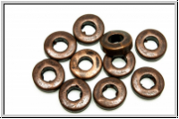 Spacer "Ring", 6mm, antikkupferfb., Tibetsilber, 10 Stk.