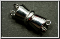 Magnetverschluss "Strickliesel", 25x10mm, antiksilberfb., Metall, 1 Stk.