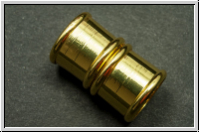 Magnetverschluss "Bamboo", 20x12mm, goldfb., Messing, 1 Stk.