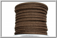 Wildlederimitat-Band, 2,5x1,25mm, flach, sienna, 1 Spule/5m