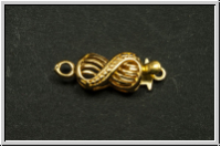 Federschlie�e "Dollar", 18x7mm, goldfb., Messing, 1 Stk.