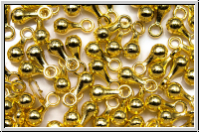 Anh�nger "Little Drop", 6,5x3mm, antikgoldfb., Metall, 25 Stk.