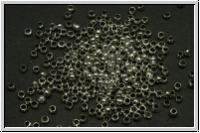 Quetschperlen, rund, ca. 1,3x2mm, antiksilberfb., Messing, 50 Stk.