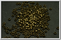 Quetschperlen, rund, ca. 1,3x2mm, antikmessingfb., Messing, 50 Stk.