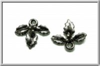 Anh�nger "Ilex", 12x14mm, antiksilberfb., Metall, 1 Stk.