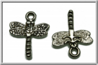 Anh�nger "Dragonfly", 20x16mm, antiksilberfb., Tibetsilber, 1 Stk.