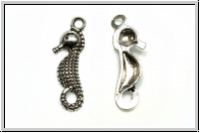 Anh�nger "Sea Horse", 22x7,5mm, antiksilberfb., Tibetsilber, 1 Stk.