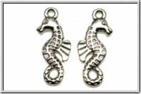 Anh�nger "Sea Horse", 25x10mm, antiksilberfb., Tibetsilber, 1 Stk.