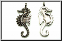 Anh�nger "Sea Horse", 29x12mm, antiksilberfb., Tibetsilber, 1 Stk.