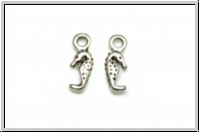 Anh�nger "Sea Horse-Family", 13x5mm, antiksilberfb., Tibetsilber, 10 Stk.