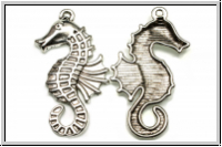 Anh�nger "Sea Horse", 38x20mm, antiksilberfb., Tibetsilber, 1 Stk.