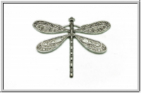 Cabochon "Libelle", 20x47mm, antiksilberfb., Metall, 1 Stk.