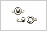 Druckknopfverschluss, rund, 16x9mm, antiksilberfb., 1 Stk.