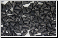 Baby Spike Beads, 5x8mm, black, opaque, matte, 20 Stk.