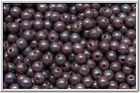 b�hm. Glasperle, rund, 3mm, lavender, op., nebula, 50 Stk.