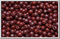 b�hm. Glasperle, rund, 3mm, red, coral, op., nebula, 50 Stk.