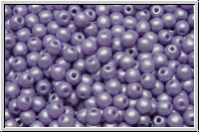 b�hm. Glasperle, rund, 3mm, crystal, trans., pastel lilac, 50 Stk.