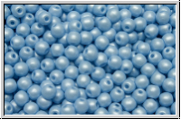 b�hm. Glasperle, rund, 3mm, crystal, trans., pastel blue, 50 Stk.