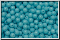 b�hm. Glasperle, rund, 3mm, aqua, op., 50 Stk.