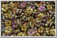 Bl�ten "Forget-Me-Not", 5,5x2mm, crystal, trans., california pink, 50 Stk.
