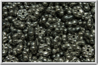 Bl�ten "Forget-Me-Not", 5,5x2mm, black, op., full chrome, 50 Stk.
