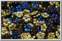 Bl�ten "Forget-Me-Not", 5,5x2mm, crystal, trans., california blue, 50 Stk.