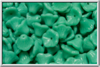 Bl�ten "Flower Cups", 5x7mm, jade, op., 25 Stk.