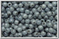 b�hm. Glasperle, rund, 2mm, white, alabaster, blue/grey marbled, 150 Stk.