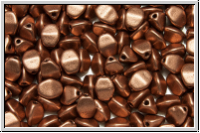 PB-00030-01770, Pinch Beads, 5x3mm, copper, met., satin, 65 Stk.