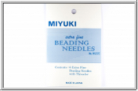 Miyuki Perlennadeln, extrafein, Heftchen mit 6 Nadeln + 1 Einf�delhilfe
