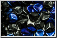 RP-23980-29901, Rose Petals, 8x7mm, black, op., half azuro, 50 Stk.