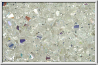 B�hm. Kristallschliffperle, Bicone, 3mm, crystal, trans., AB, 50 Stk.