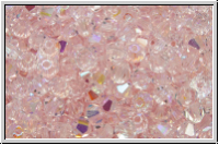 B�hm. Kristallschliffperle, Bicone, 3mm, rosaline, trans., AB, 50 Stk.