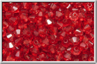 B�hm. Kristallschliffperle, Bicone, 3mm, siam, trans., 50 Stk.