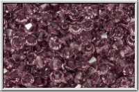 B�hm. Kristallschliffperle, Bicone, 3mm, amethyst, trans., 50 Stk.