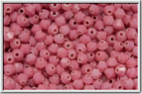 B�hm. Kristallschliffperle, Bicone, 3mm, coral pink, op., 50 Stk.