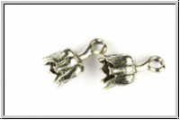 Anh�nger "Bl�tenglocke", 23x13x12mm, antiksilberfb., Tibetsilber, 1 Stk.