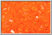 B�hm. Kristallschliffperle, Bicone, 4mm, orange, dk., trans., 50 Stk.