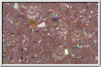 B�hm. Kristallschliffperle, Bicone, 4mm, rosaline, trans., AB, 50 Stk.