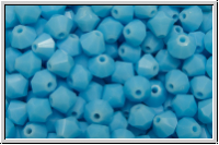 B�hm. Kristallschliffperle, Bicone, 4mm, aqua, op., 50 Stk.