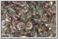 B�hm. Kristallschliffperle, Bicone, 4mm, crystal, trans., bermuda blue, 50 Stk.