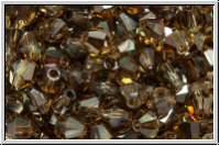 B�hm. Kristallschliffperle, Bicone, 4mm, crystal, trans., venus luster, 50 Stk.
